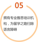  擁有專業(yè)雅思培訓(xùn)機(jī)構(gòu)，為留學(xué)之路掃除語(yǔ)言障礙